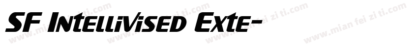 SF Intellivised Exte字体转换